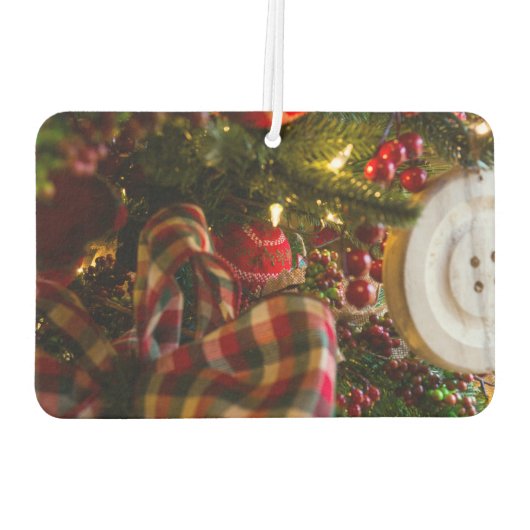 In einen Weihnachtsbaum Autolufterfrischer (Rückseite)