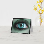 In einer Augennotizkarte Karte (Gelbe Blume)