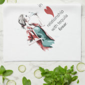 In einer Beziehung Geschirrtuch (Gefaltet)