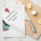 In einer Beziehung Geschirrtuch (Viertel Falte)