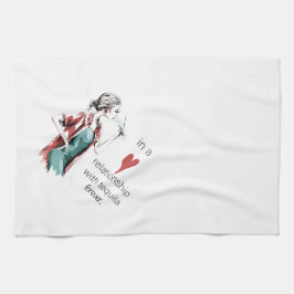 In einer Beziehung Geschirrtuch