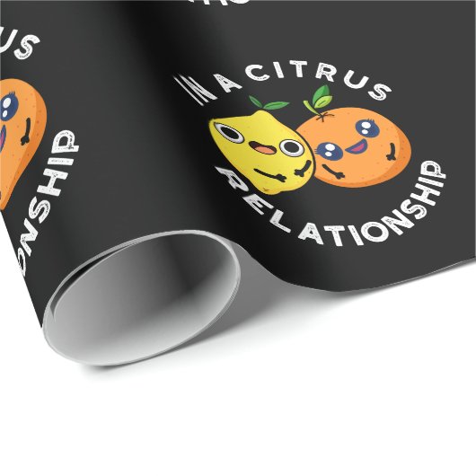 In einer Beziehung zu Zitrusfrüchten spielt Funny Geschenkpapier (Rolleneckpunkt)
