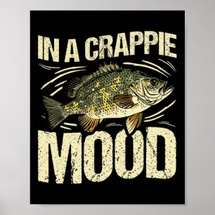 In einer Crappie-Laune Lustiger Angel-Retro  Poster