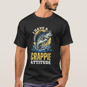 In einer Crappie-Laune Lustiger Angelsport Retro T-Shirt