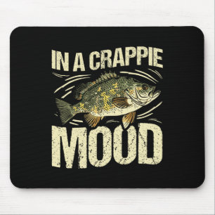 In einer Crappie-Laune Lustiger Retro-Angelsport Mousepad