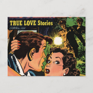 In einer Embrace gefangen Postkarte