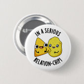 In einer ernsten Beziehung-chip Lustiger Lebensmit Button (Vorne & Hinten)