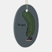 In einer Essiggurke Keramik Ornament (Rechts)