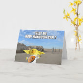 In einer Galaxie weit, weit weg. Grußkarte Karte (Gelbe Blume)