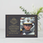 In einer großartigen Art-Foto-Abschluss-Einladung Einladung (Stehend Vorderseite)