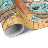 In einer Hot Tube eiskalt Geschenkpapier (Rolleneckpunkt)