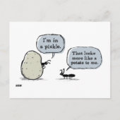 in einer Klappe Postkarte (Vorderseite)