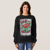 In einer Melone gebleicht Wassermelone Sommerfrüch Sweatshirt (Vorne ganz)