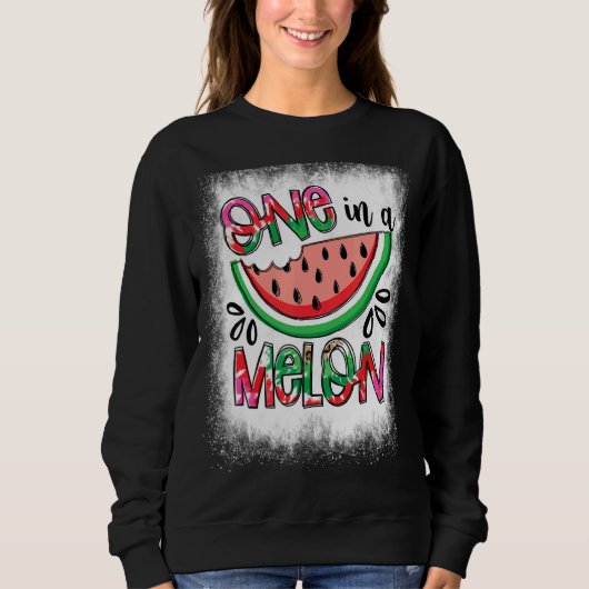 In einer Melone gebleicht Wassermelone Sommerfrüch Sweatshirt (Vorderseite)