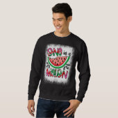 In einer Melone gebleicht Wassermelone Sommerfrüch Sweatshirt (Vorne ganz)