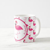 In einer Menge der Tauben, seien Sie ein Flamingo Kaffeetasse (VorderseiteRechts)