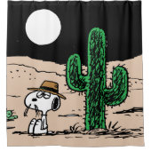 In einer Mondlichtwüste Duschvorhang (Vorderseite)