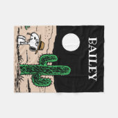 In einer Mondlichtwüste Fleecedecke (Vorderseite (Horizontal))