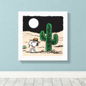 In einer Mondlichtwüste Leinwanddruck (Insitu (Holzboden))