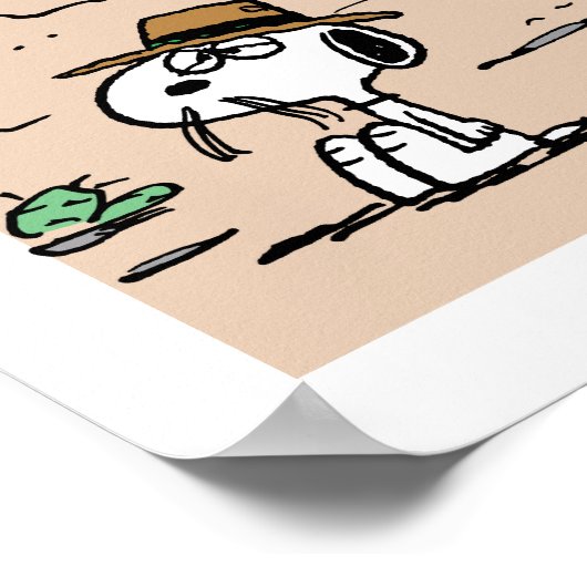 In einer Mondlichtwüste Poster (Ecke)