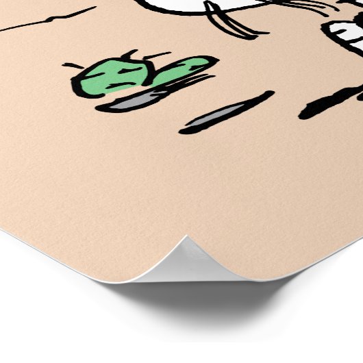 In einer Mondlichtwüste Poster (Ecke)