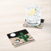 In einer Mondlichtwüste Rechteckiger Pappuntersetzer (Vor Ort)