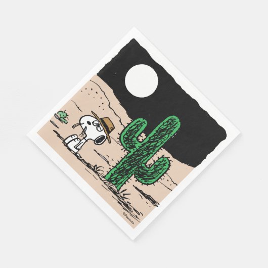 In einer Mondlichtwüste Serviette (Ecke)