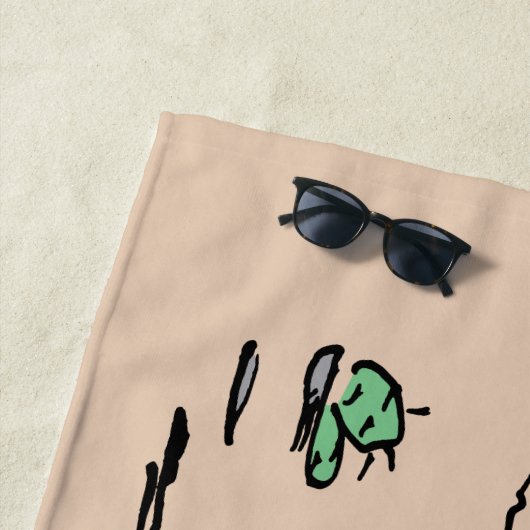 In einer Mondlichtwüste Strandtuch (Beispiel)