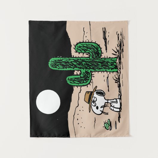 In einer Mondlichtwüste Wandteppich (Vorderseite)