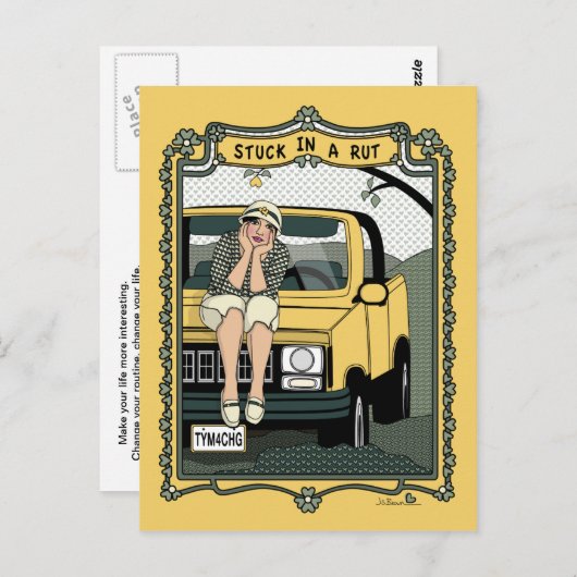 In einer Rut_C_-Postkarte stecken Postkarte (Vorne/Hinten)