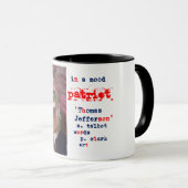 In einer Stimmungs-Patriot-"Thomas Jefferson" Tasse (VorderseiteRechts)