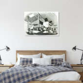 In einer Tahitanhütte Leinwanddruck (Insitu (Schlafzimmer))
