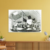 In einer Tahitanhütte Leinwanddruck (Insitu (Wohnzimmer))