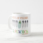 In einer Taubenhütte ist ein Pfau Kaffeetasse (Vorderseite Links)