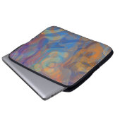 In einer Vision abstrakte Kunstärmel Laptopschutzhülle (Vorne Knopf)