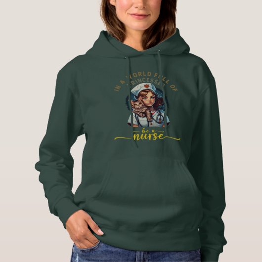 In einer Welt der Prinzessinnen ist eine Krankensc Hoodie (Vorderseite)