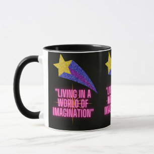 IN EINER WELT DER VORSTELLUNG LEBEN TASSE
