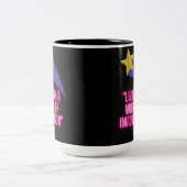 IN EINER WELT DER VORSTELLUNG LEBEN ZWEIFARBIGE TASSE (Mittel)