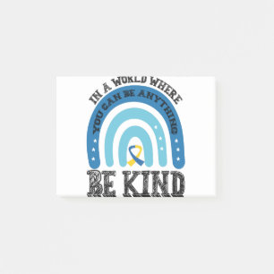 In einer Welt, in der du alles sein kannst, sei fr Post-it Klebezettel