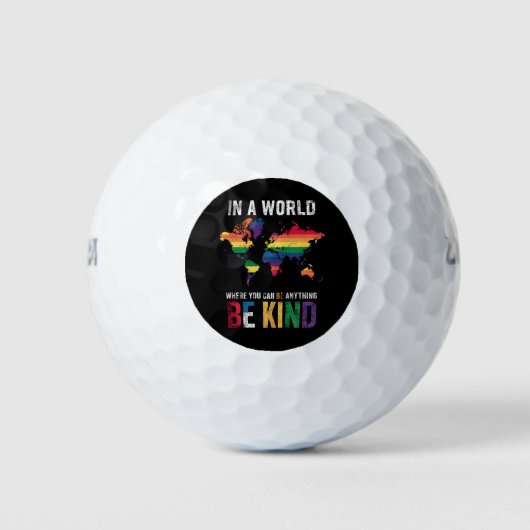 In einer Welt, in der man alles gut sein kann Golfball (Vorderseite)