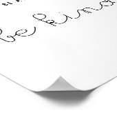 In einer Welt, in der man alles gut sein kann Poster (Ecke)