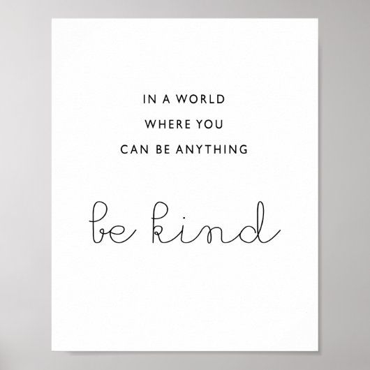 In einer Welt, in der man alles gut sein kann Poster (Vorne)