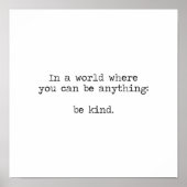 In einer Welt, in der man alles gut sein kann Poster (Vorne)