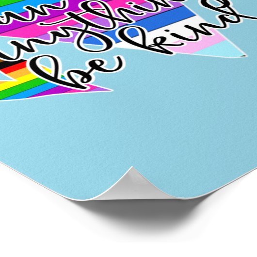 In einer Welt, in der man alles gut sein kann Poster (Ecke)