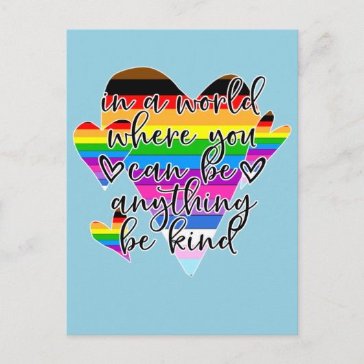 In einer Welt, in der man alles gut sein kann Postkarte (Vorderseite)