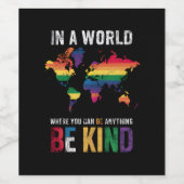 In einer Welt, in der man alles gut sein kann Weinetikett (Einzelnes Label)