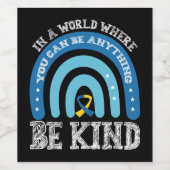 In einer Welt, in der man alles gut sein kann Weinetikett (Einzelnes Label)