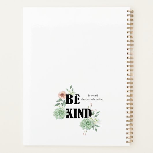 In einer Welt, in der man alles sein kann Planer (Rückseite)