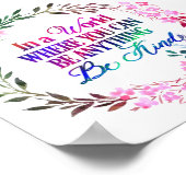 In einer Welt, in der man alles sein kann. Sei net Poster (Ecke)