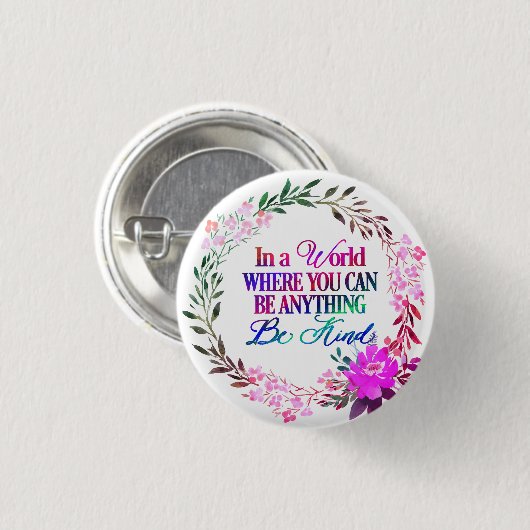 In einer Welt, in der man alles sein kann.. Seien Button (Vorne & Hinten)